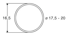 Roco 40077 - H0 Haftringsatz 17,5-20,0 mm (10 Stück)